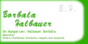 borbala halbauer business card
